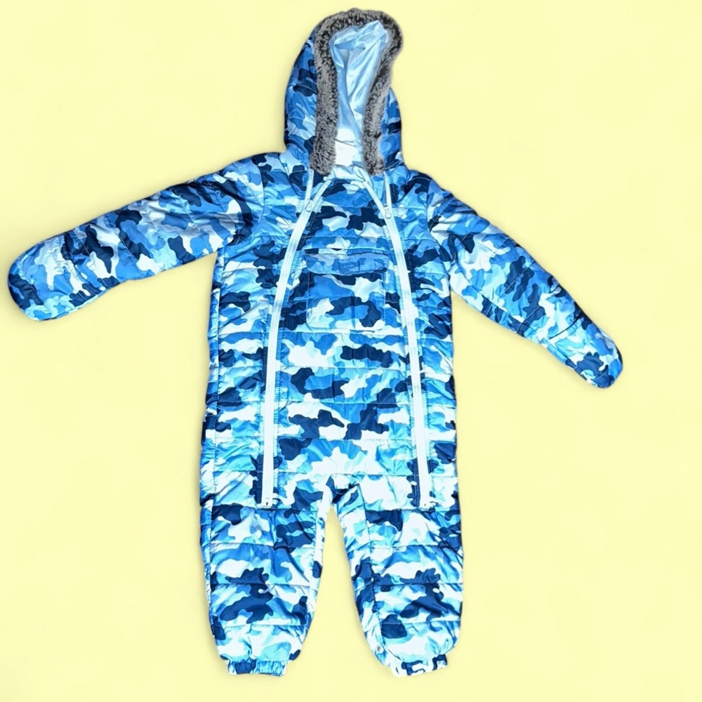 Bundle First Impressions Blue Camo Quilted Kids One-Piece
